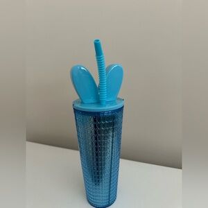NWT Blue Peeps Tumbler with Straw and Bunny Ears